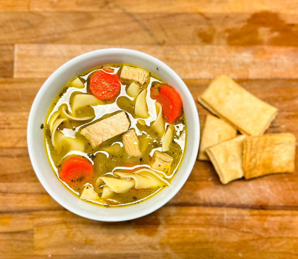 homemade chicken noodle soup